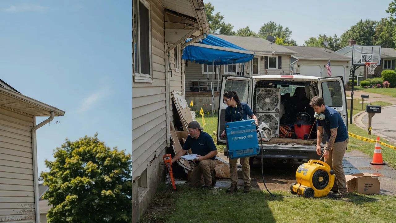 Ceiling Leak Cleanup in Plymouth, PA near me